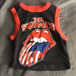 Rolling Stones crop top